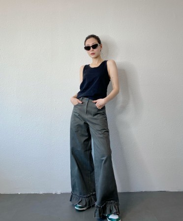 Ruffle Wide Pants #250117